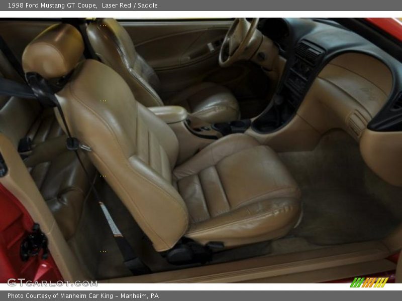 Laser Red / Saddle 1998 Ford Mustang GT Coupe