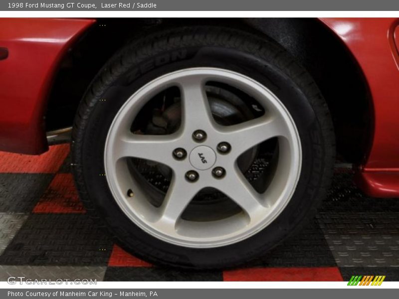 Laser Red / Saddle 1998 Ford Mustang GT Coupe