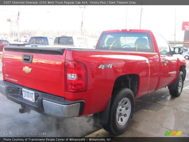Victory Red / Dark Titanium Gray 2007 Chevrolet Silverado 1500 Work Truck Regular Cab 4x4