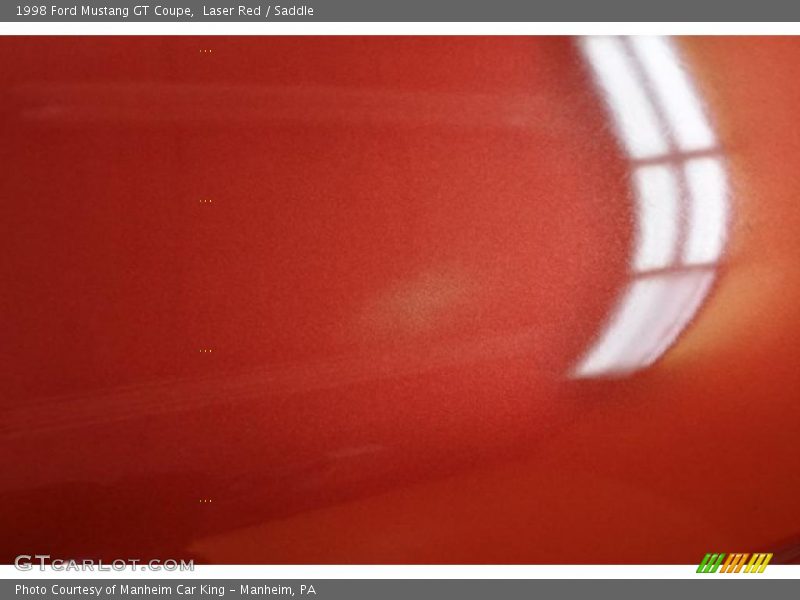 Laser Red / Saddle 1998 Ford Mustang GT Coupe