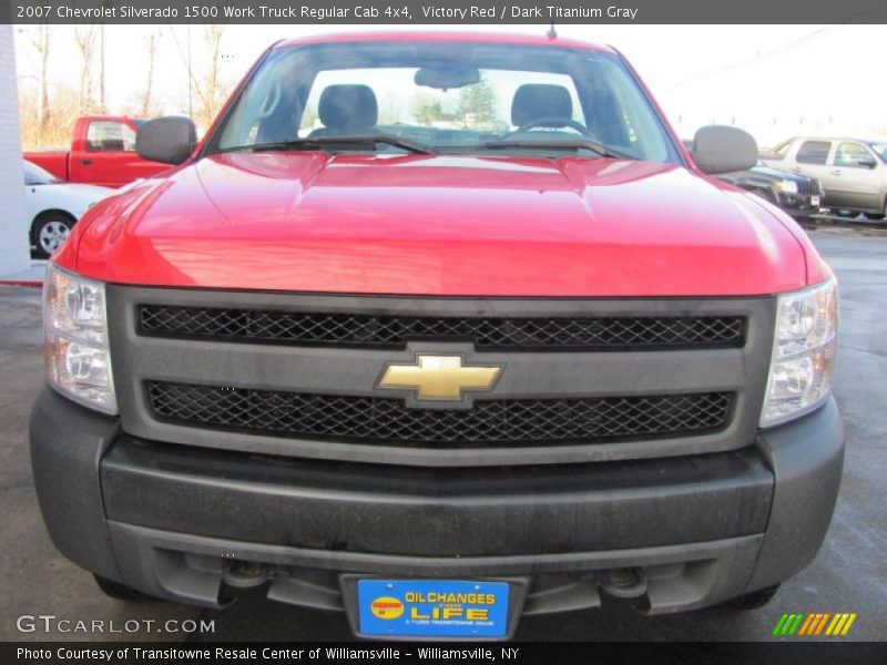 Victory Red / Dark Titanium Gray 2007 Chevrolet Silverado 1500 Work Truck Regular Cab 4x4