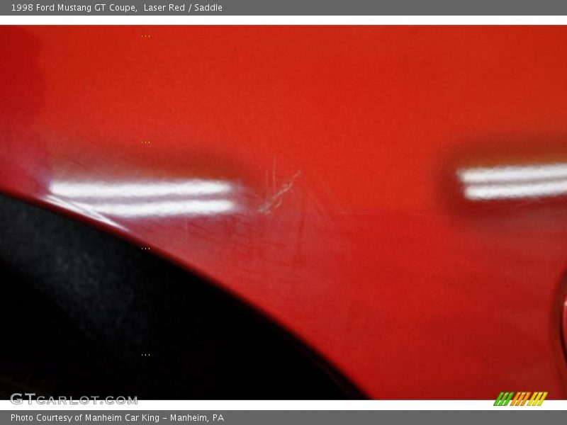 Laser Red / Saddle 1998 Ford Mustang GT Coupe