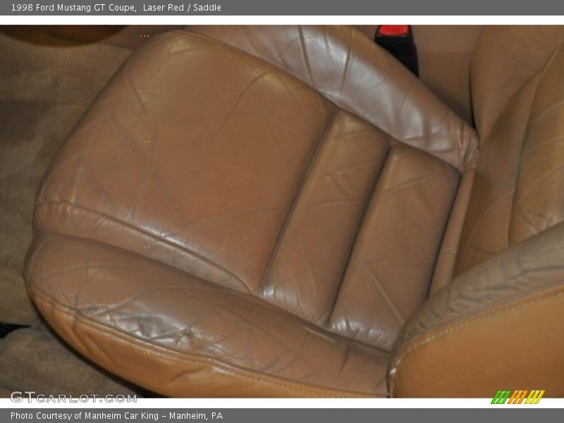 Laser Red / Saddle 1998 Ford Mustang GT Coupe