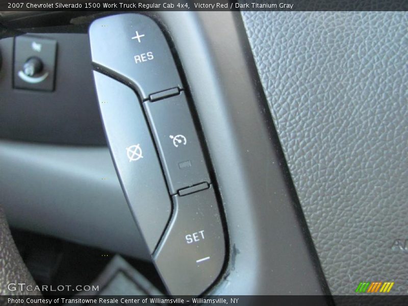 Victory Red / Dark Titanium Gray 2007 Chevrolet Silverado 1500 Work Truck Regular Cab 4x4