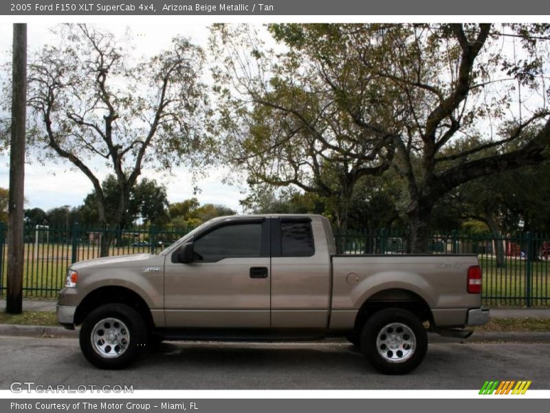 Arizona Beige Metallic / Tan 2005 Ford F150 XLT SuperCab 4x4