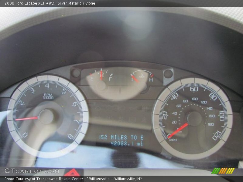 Silver Metallic / Stone 2008 Ford Escape XLT 4WD