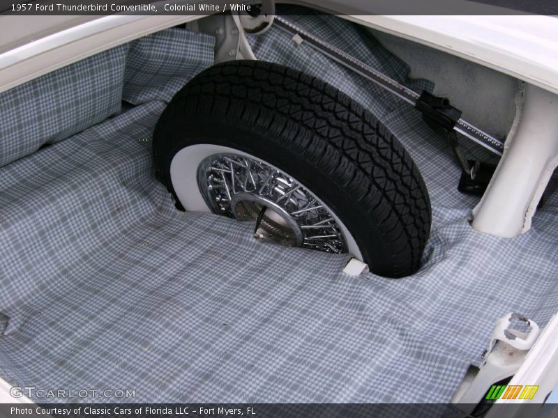 Colonial White / White 1957 Ford Thunderbird Convertible
