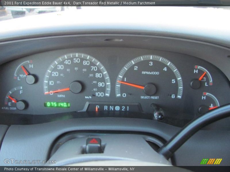 Dark Toreador Red Metallic / Medium Parchment 2001 Ford Expedition Eddie Bauer 4x4