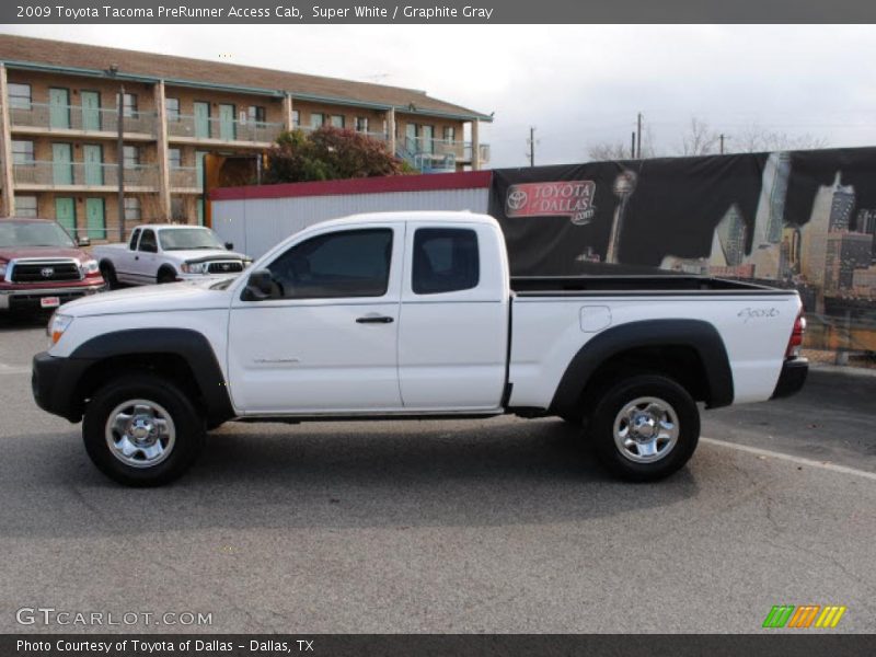 Super White / Graphite Gray 2009 Toyota Tacoma PreRunner Access Cab