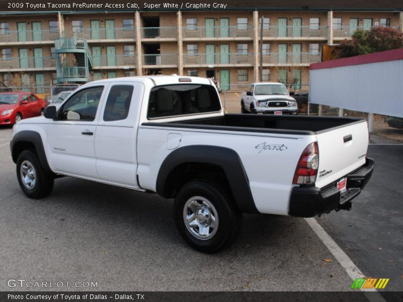 Super White / Graphite Gray 2009 Toyota Tacoma PreRunner Access Cab