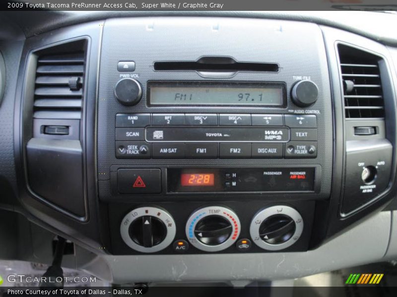 Super White / Graphite Gray 2009 Toyota Tacoma PreRunner Access Cab