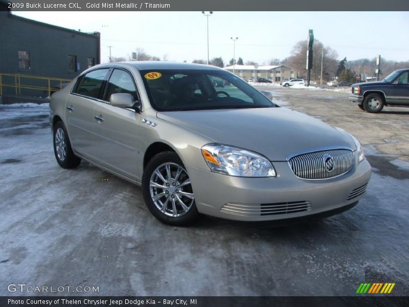 Gold Mist Metallic / Titanium 2009 Buick Lucerne CXL