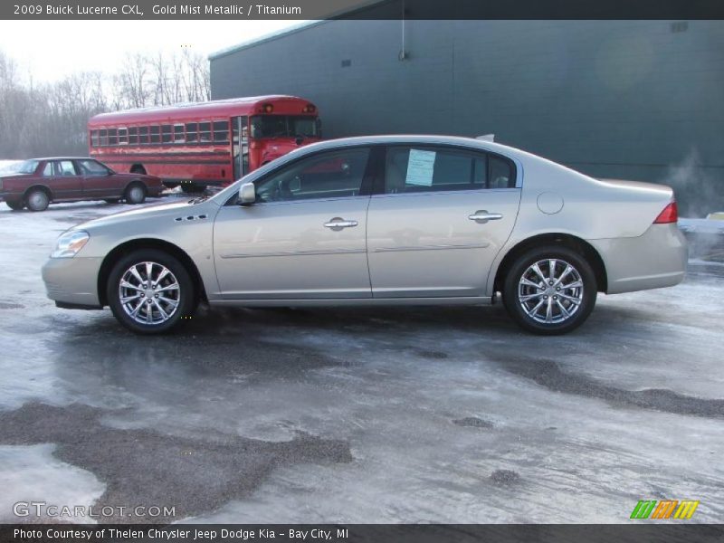 Gold Mist Metallic / Titanium 2009 Buick Lucerne CXL