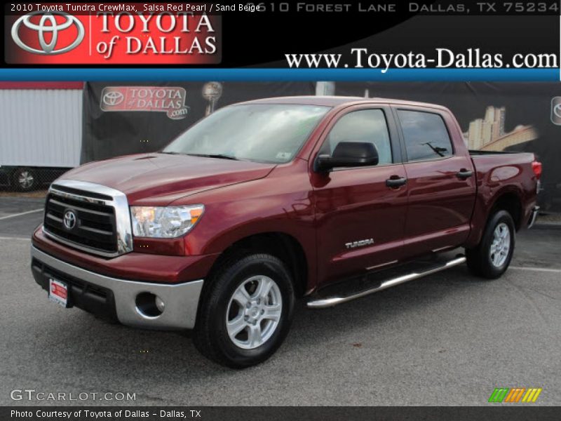 Salsa Red Pearl / Sand Beige 2010 Toyota Tundra CrewMax