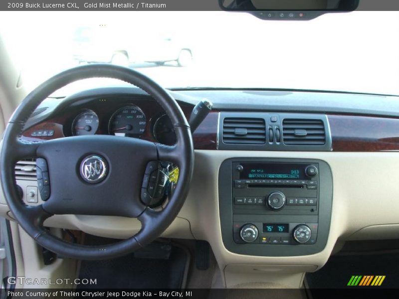 Gold Mist Metallic / Titanium 2009 Buick Lucerne CXL