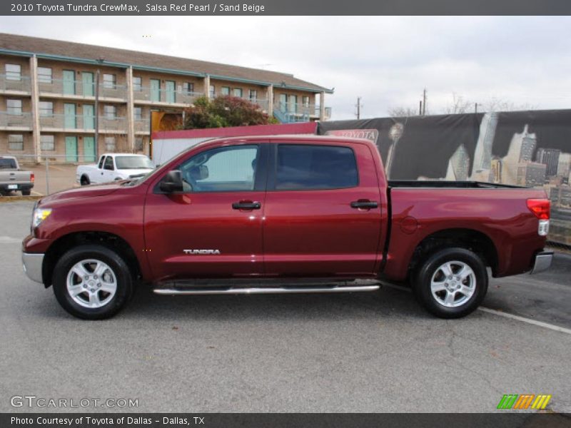 Salsa Red Pearl / Sand Beige 2010 Toyota Tundra CrewMax