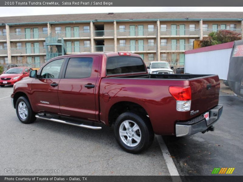 Salsa Red Pearl / Sand Beige 2010 Toyota Tundra CrewMax
