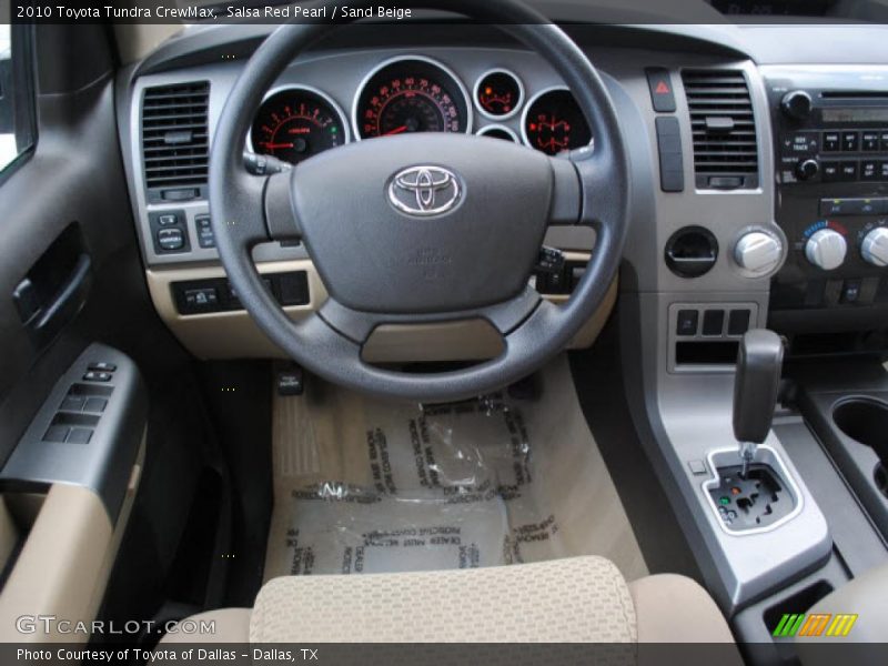 Salsa Red Pearl / Sand Beige 2010 Toyota Tundra CrewMax
