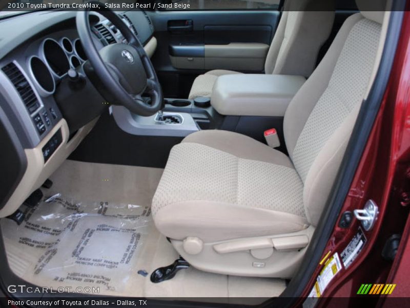 Salsa Red Pearl / Sand Beige 2010 Toyota Tundra CrewMax