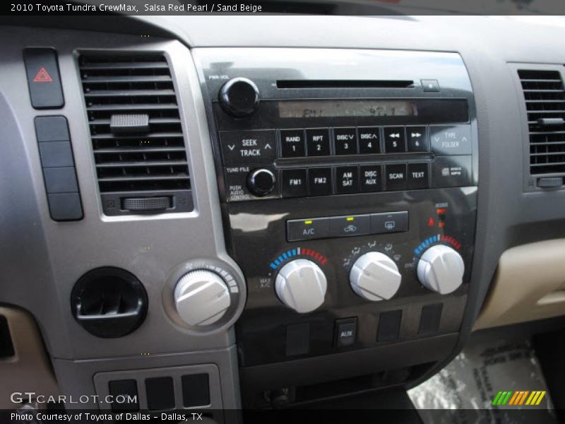 Salsa Red Pearl / Sand Beige 2010 Toyota Tundra CrewMax