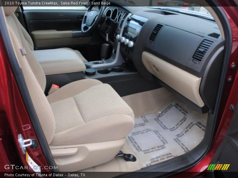 Salsa Red Pearl / Sand Beige 2010 Toyota Tundra CrewMax