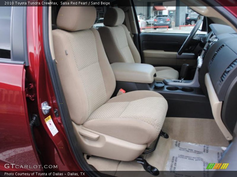 Salsa Red Pearl / Sand Beige 2010 Toyota Tundra CrewMax