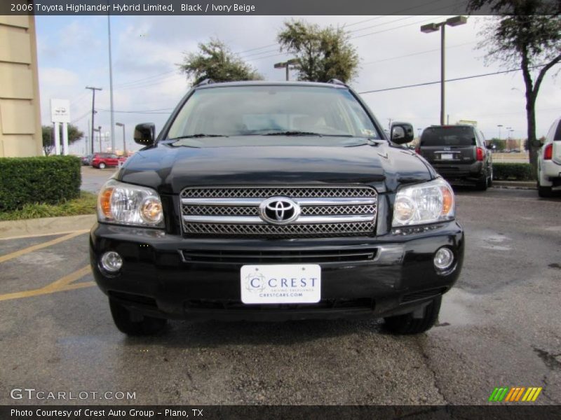 Black / Ivory Beige 2006 Toyota Highlander Hybrid Limited