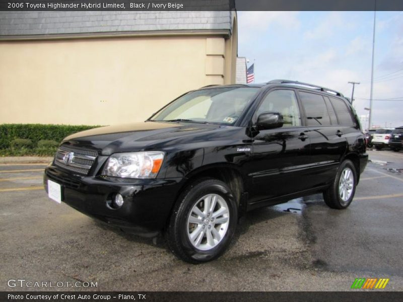 Black / Ivory Beige 2006 Toyota Highlander Hybrid Limited