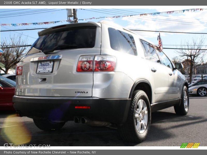Liquid Silver Metallic / Ebony 2008 GMC Acadia SLT AWD