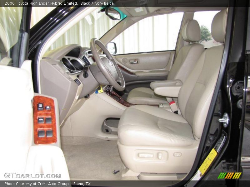 Black / Ivory Beige 2006 Toyota Highlander Hybrid Limited