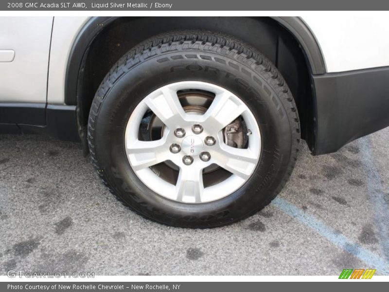 Liquid Silver Metallic / Ebony 2008 GMC Acadia SLT AWD