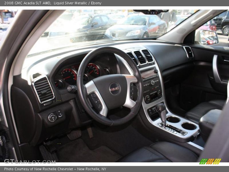 Liquid Silver Metallic / Ebony 2008 GMC Acadia SLT AWD