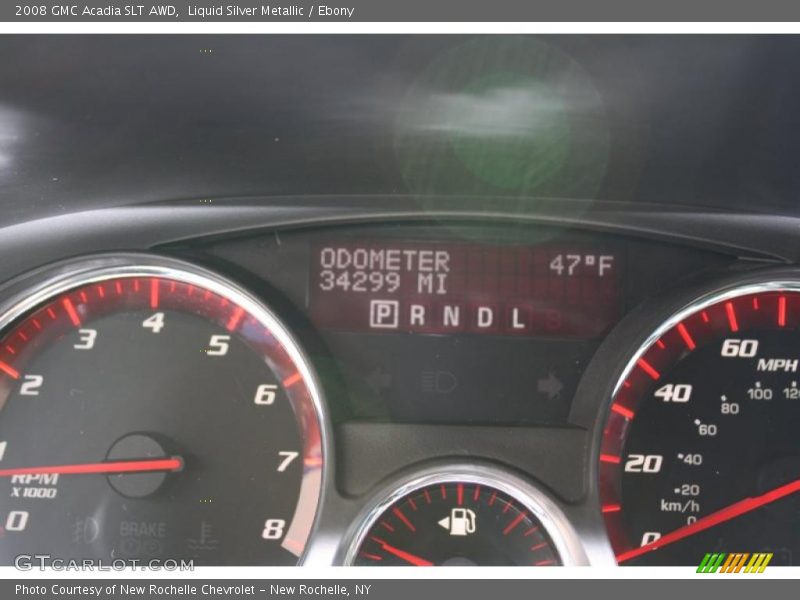 Liquid Silver Metallic / Ebony 2008 GMC Acadia SLT AWD