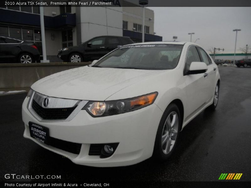 Premium White Pearl / Parchment 2010 Acura TSX Sedan