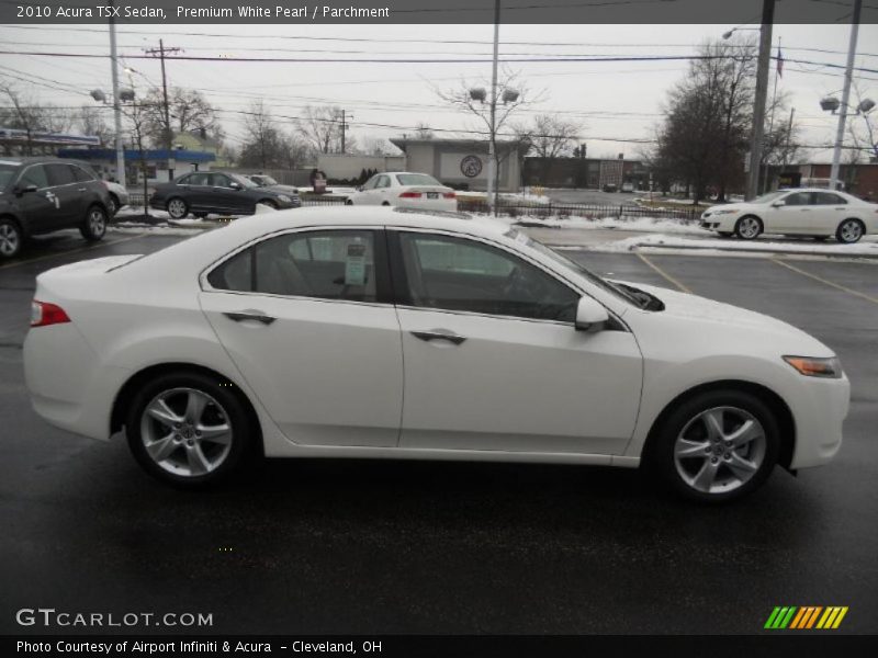 Premium White Pearl / Parchment 2010 Acura TSX Sedan