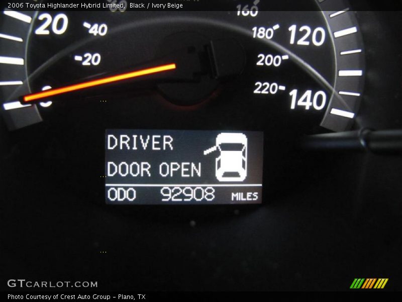 Black / Ivory Beige 2006 Toyota Highlander Hybrid Limited