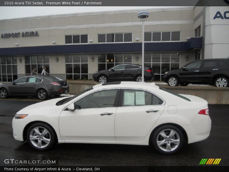 Premium White Pearl / Parchment 2010 Acura TSX Sedan