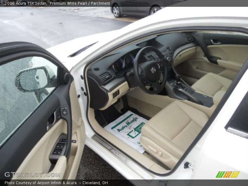 Premium White Pearl / Parchment 2010 Acura TSX Sedan