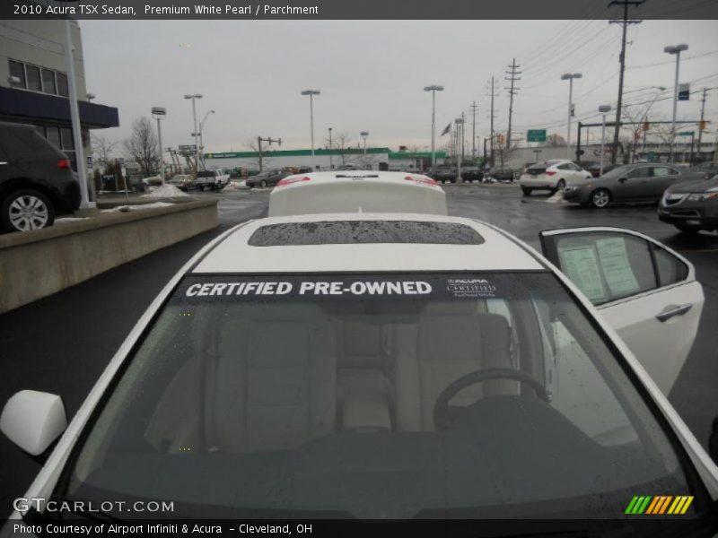 Premium White Pearl / Parchment 2010 Acura TSX Sedan