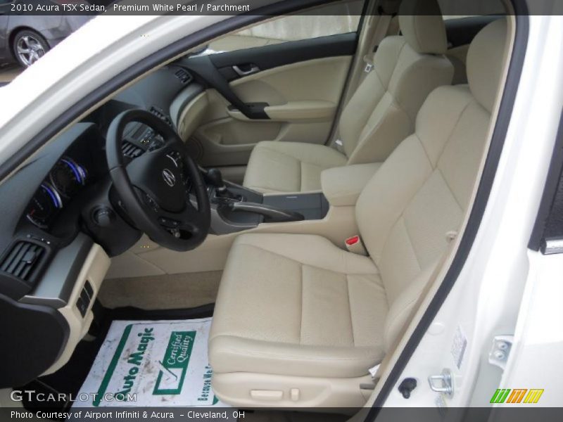 Premium White Pearl / Parchment 2010 Acura TSX Sedan