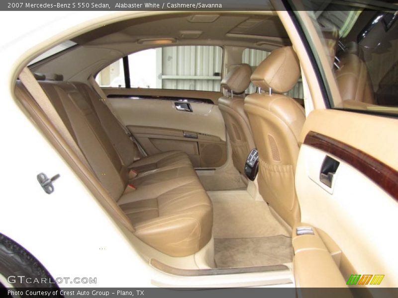 Alabaster White / Cashmere/Savanna 2007 Mercedes-Benz S 550 Sedan