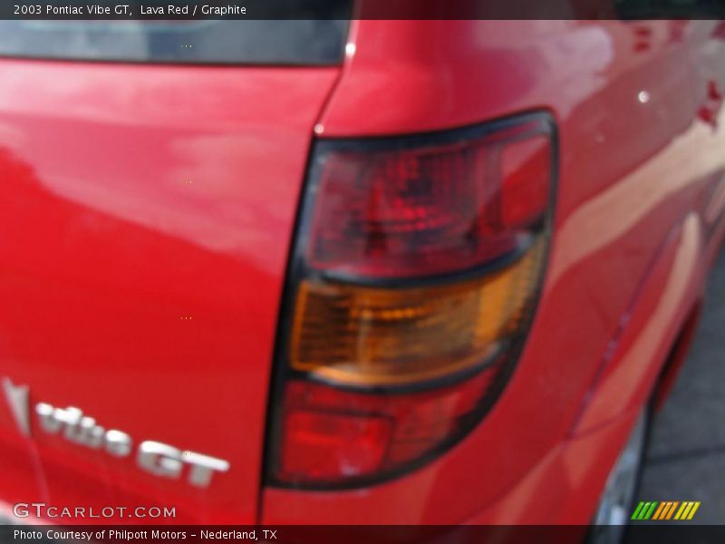 Lava Red / Graphite 2003 Pontiac Vibe GT