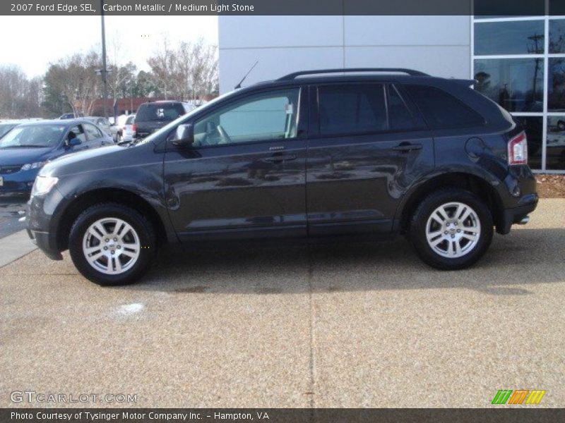 Carbon Metallic / Medium Light Stone 2007 Ford Edge SEL