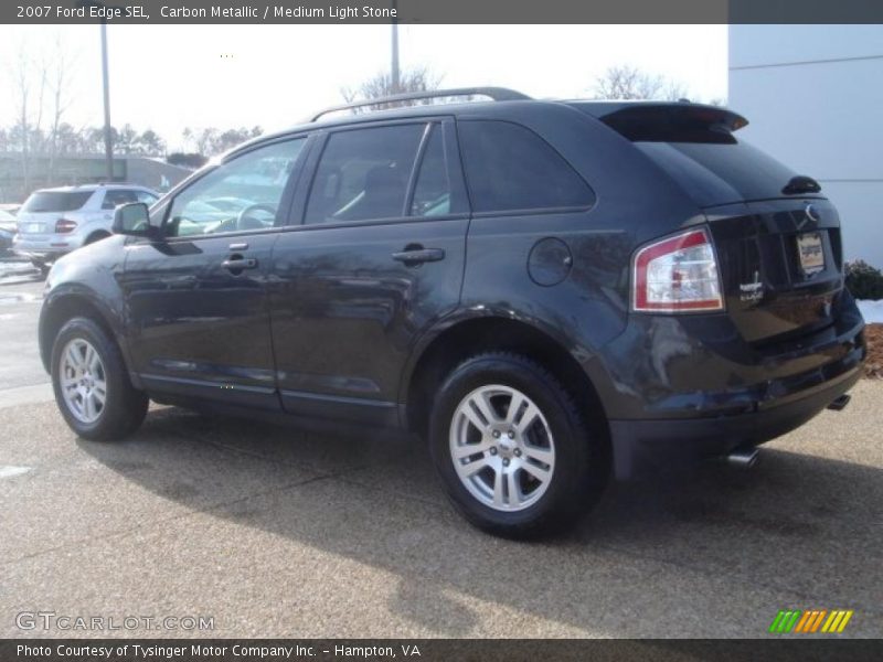 Carbon Metallic / Medium Light Stone 2007 Ford Edge SEL