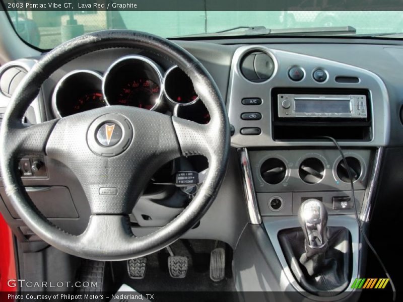 Dashboard of 2003 Vibe GT