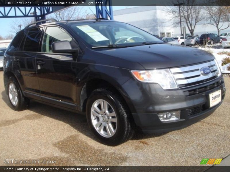 Carbon Metallic / Medium Light Stone 2007 Ford Edge SEL