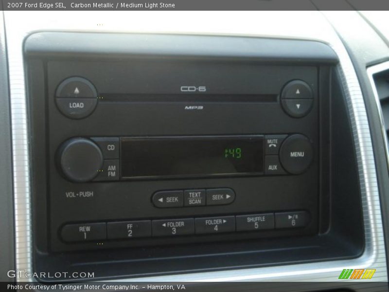 Carbon Metallic / Medium Light Stone 2007 Ford Edge SEL