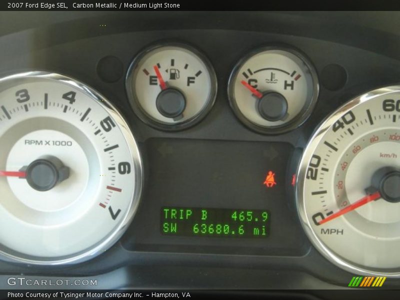 Carbon Metallic / Medium Light Stone 2007 Ford Edge SEL