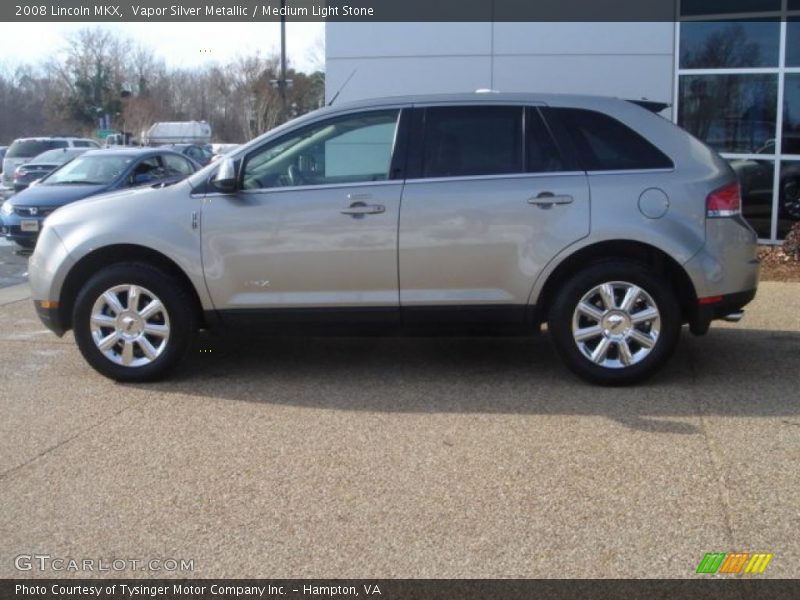 Vapor Silver Metallic / Medium Light Stone 2008 Lincoln MKX