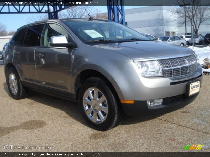 Vapor Silver Metallic / Medium Light Stone 2008 Lincoln MKX